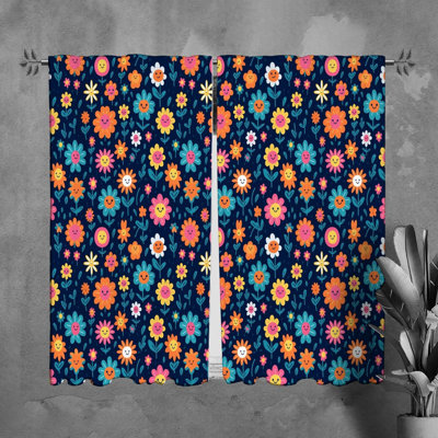 Paire de rideaux obscurcissant en polyester Anly