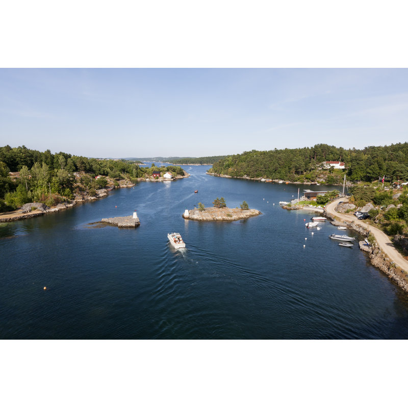 Garr View At Fjord - Wrapped Canvas Print, 20cm H x 30cm W x 3.8cm D