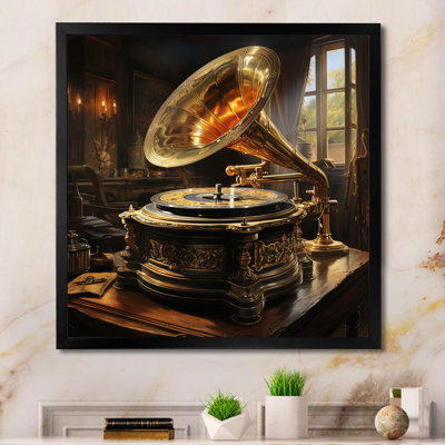 " Yellow Black Phonographs Golden Era Melodies "