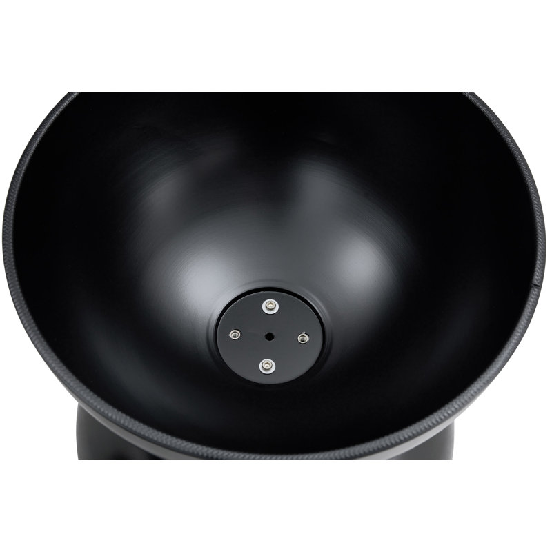 Tables basses rondes avec plateau de table d'appoint multifonctionnel STORGE, Noir mat
