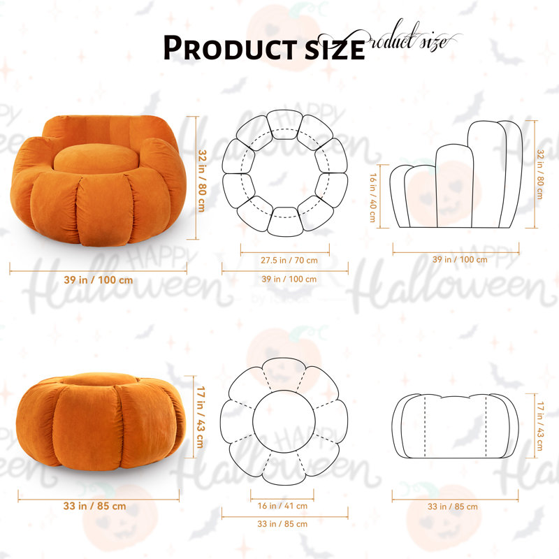 Polyester Refillable Bean Bag Chair