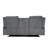 Dark Grey Corduroy Recliner Motion Sofa With Remote - Controlled LED Lights. This Sofa Featuring 3 Seats,Backrest Can Be Reclined, With Cup Holder Living Room/RV/Apartment