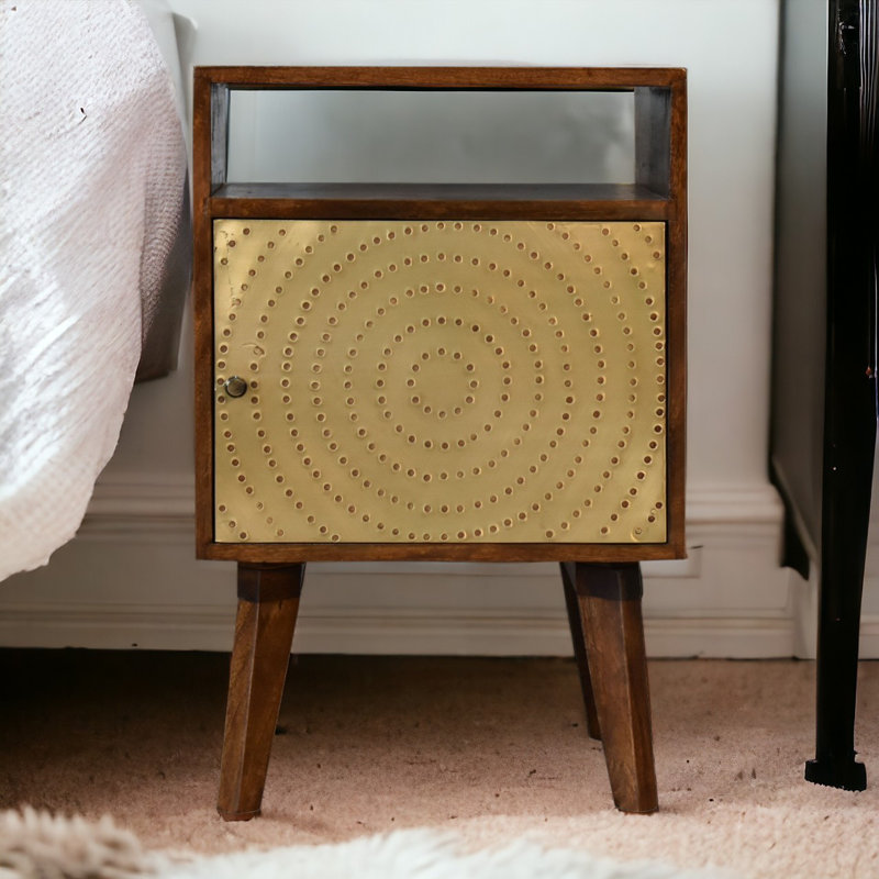 Turville 40cm W Solid Wood Bedside Table