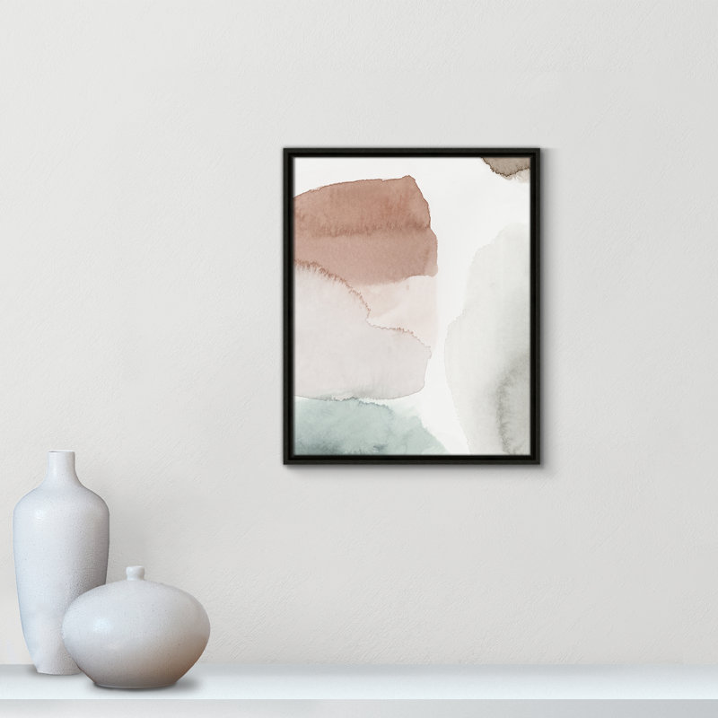 Weslyn Hopeful II - Floater Frame Painting on Canvas, Espresso Framed, 21.5" H x 17.5" W x 2" D