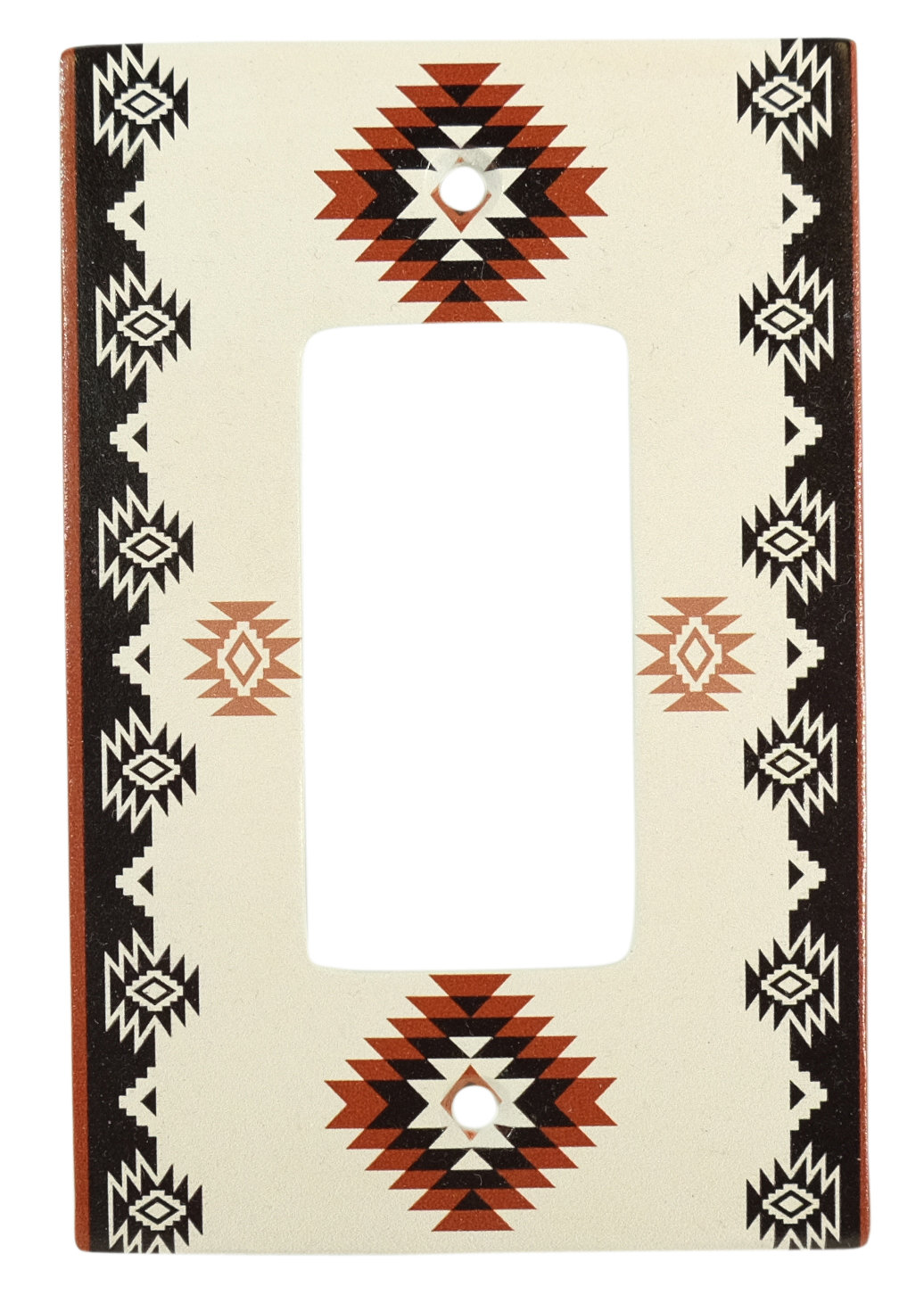American Rocker Pattern De Leon Collections Southwestern Pattern 1-Gang Rocker Wall Plate ...