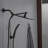 Modern 1-Spray Dual Tub Wall Mount Fixed And Handheld Shower Heads 2.5 GPM-110483102