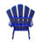 Blue Solid Hardwood 'S Chair With Wide Seat, For Pleasant Sitting, Assembly Steps