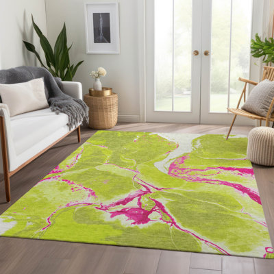 Premium Machine Washable Cortes AMF1005 Abstract Rug
