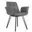 Sharolyn 18.9'' H Tufted Polyurethane Upholstered Armchair-2122755709