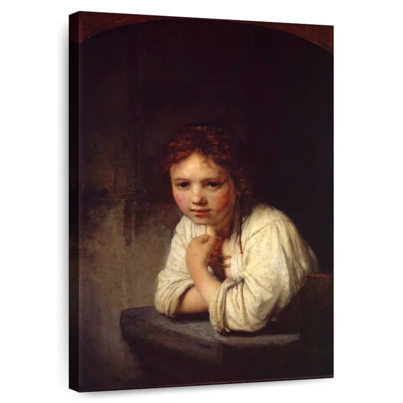 Leisha Girl At A Window, 45" H x 30" W
