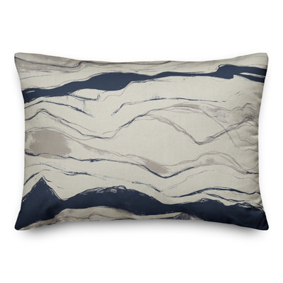 Abstract Outdoor Reversible Throw Pillow