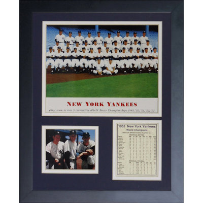 Souvenirs encadrée 1953 new york yankees