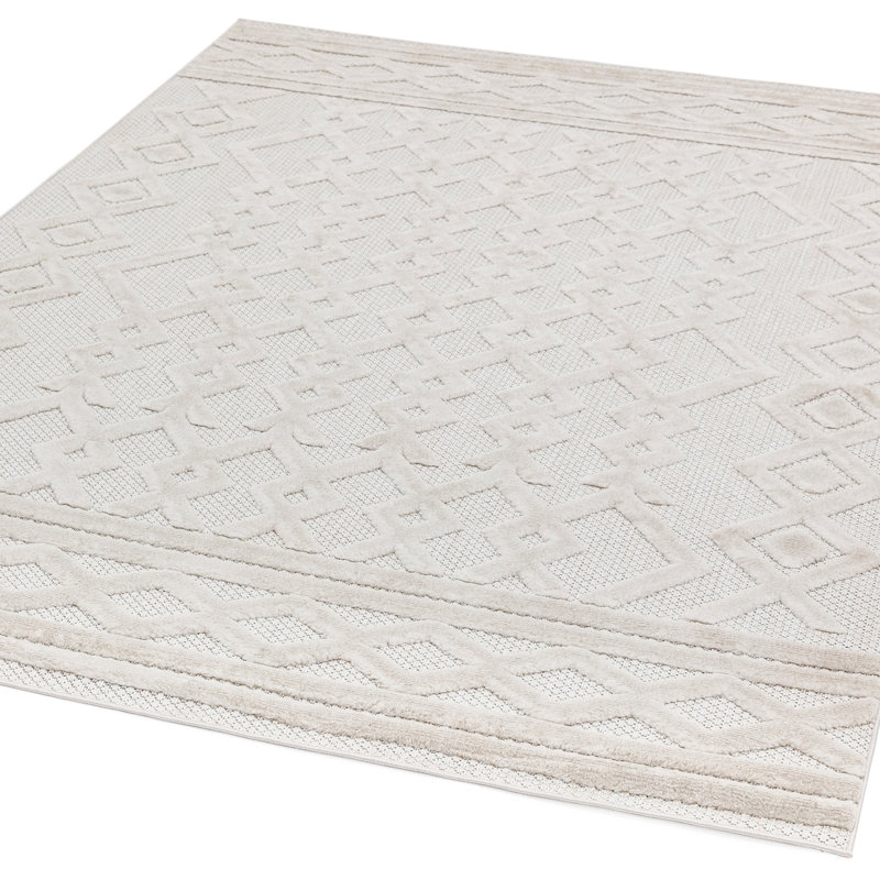 Perrotta Geometric Indoor / Outdoor Area Rug, Rectangle 120 x 170cm