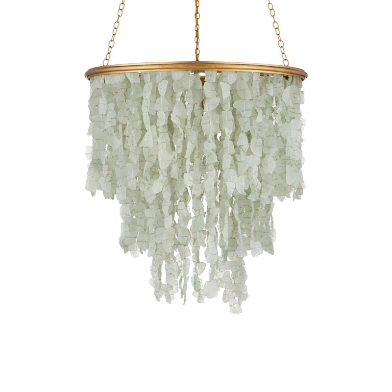 Verre De Mer 1 - Light Chandelier, 28" H x 24" W x 24" D