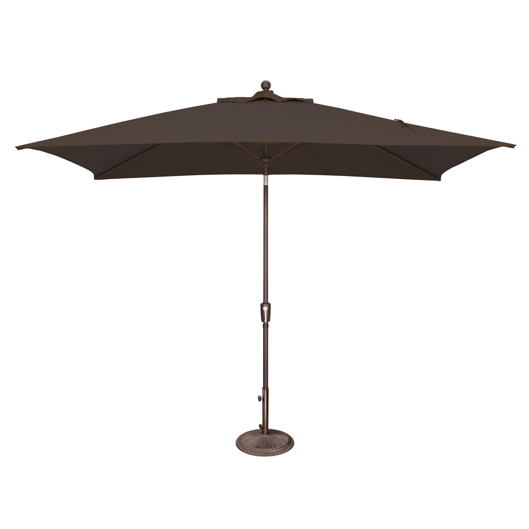Launceston 78'' Outdoor Umbrella, Black Solefin, Bronze