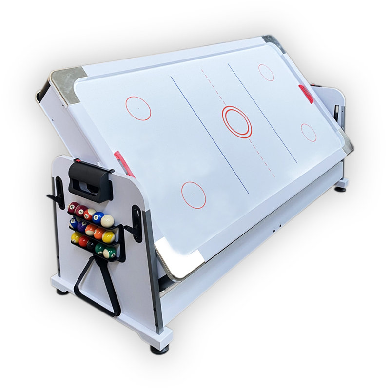 7 ft Green Multi-Game Table with Air Hockey and Table Tennis
