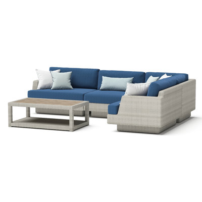 Portofino Comfort Outdoor 5 - Piece Conversation Set