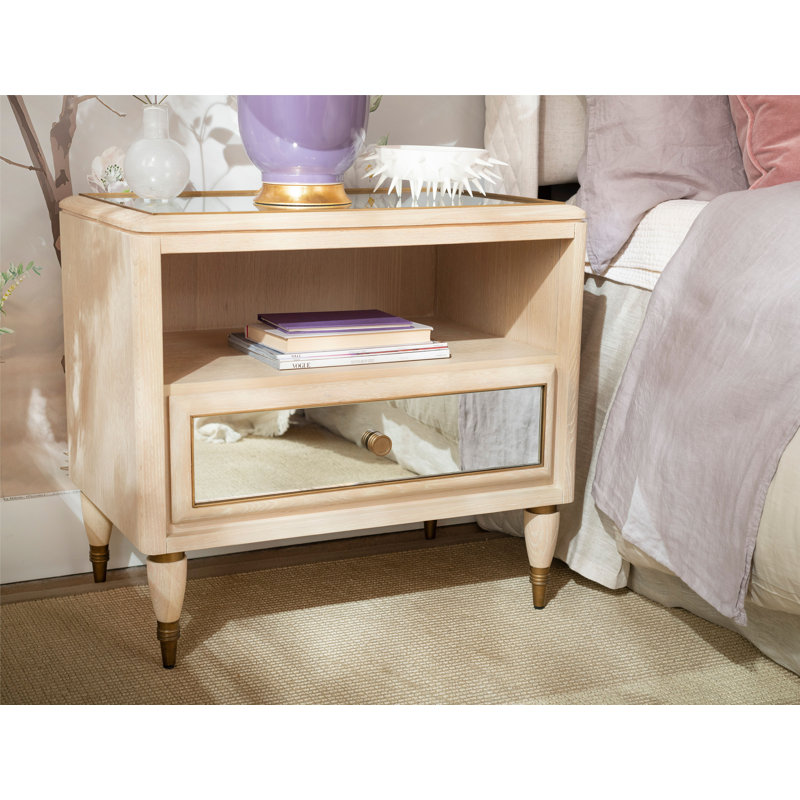 Sophia 1 - Drawer Solid Wood Nightstand