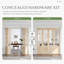 Porte pliante en verre et bois massif 8-Lite avec trousse de quincaillerie d'installation-117231257-117231264
