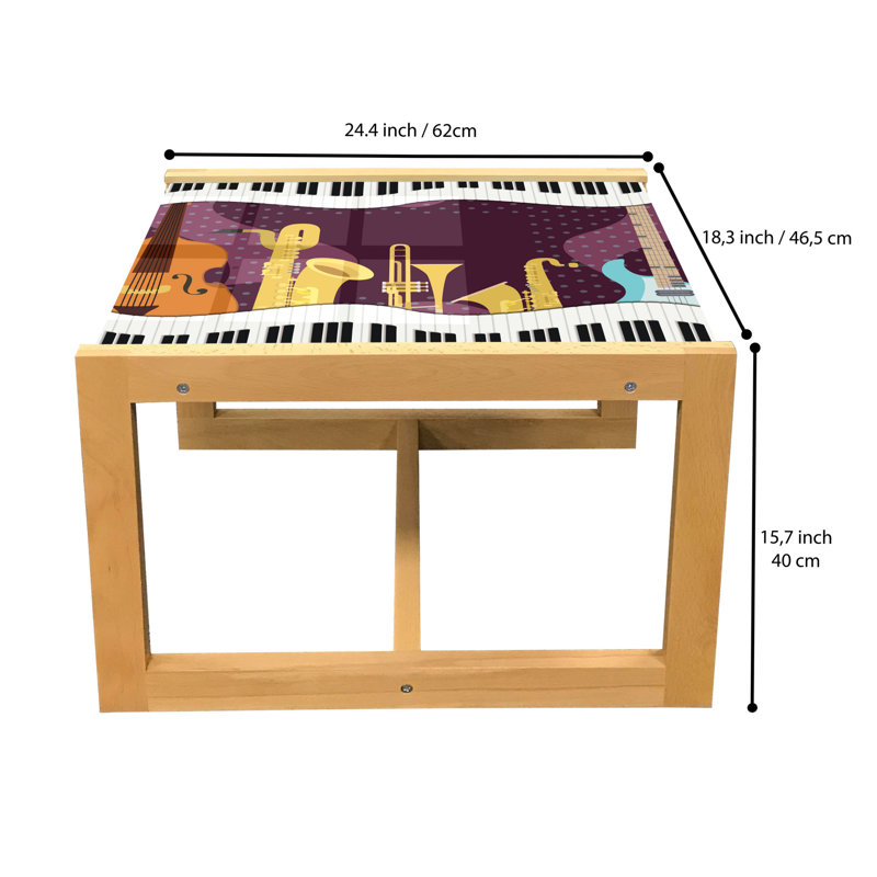 Jakaiden Sled Coffee Table, 62cm H x 46cm W x 40cm D