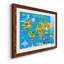Carte du monde - impression encadrée-61091516-61091520