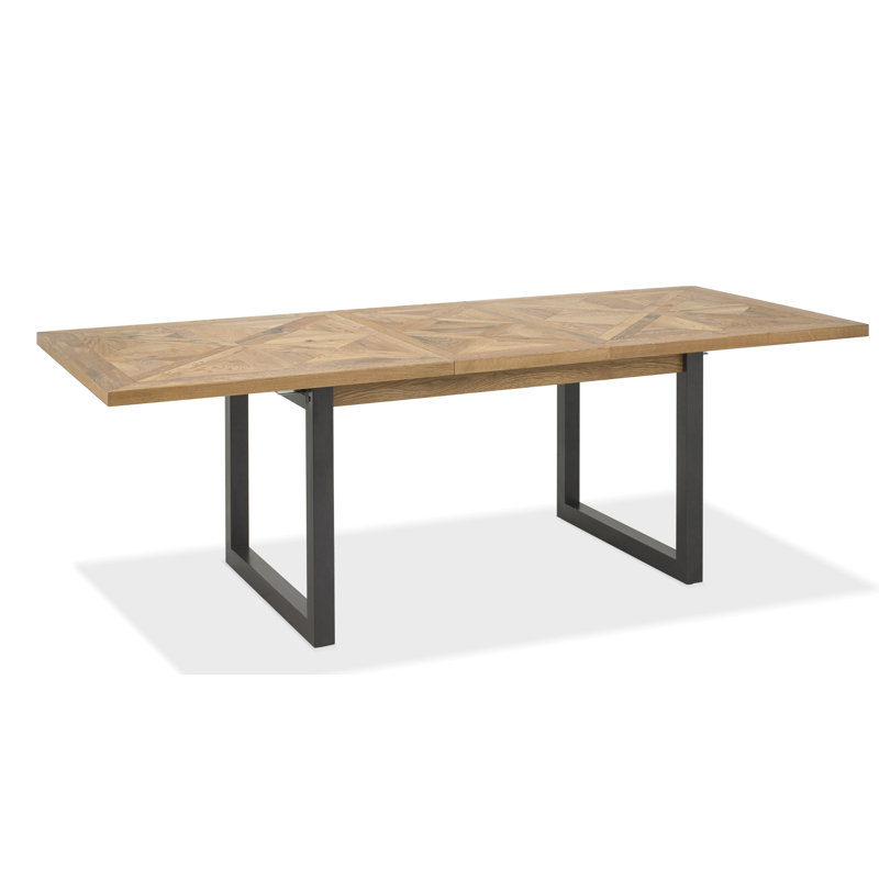 Phillippi Extendable Metal Base Dining Table, H77 x L190 x W100cm
