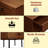  Savana Mid-Century 2 - Drawer Solid Wood Nightstand - End Table & with Metal Legs, Assembly Tools Included-1187923085