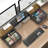 Dual Monitor Stand Riser With Two Drawers, Extra Large Storage For 2 Monitors, Desktop Oraganizer Computer,Laptop,Screen,Printer,TV