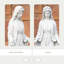 Statue de jardin religieuse et spirituelle extérieure de la Vierge Marie