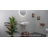Los Flexi Floating Wall Mount Sink with 3-Hole, White Ceramic with Overflow-114119046-114119044