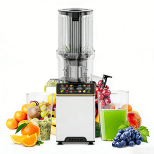 Whall Cold Press Juicer Masticating Machines With 4" Extra Large Feed Chute, Reverse Function