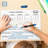 2 Pack Place Value Board 9" X 12" Double Sided Dry Erase Boards For Kids For Teaching Place Values From Billions To Decimal Numbers Math Manipulative Lapboard For Home School And Classroom