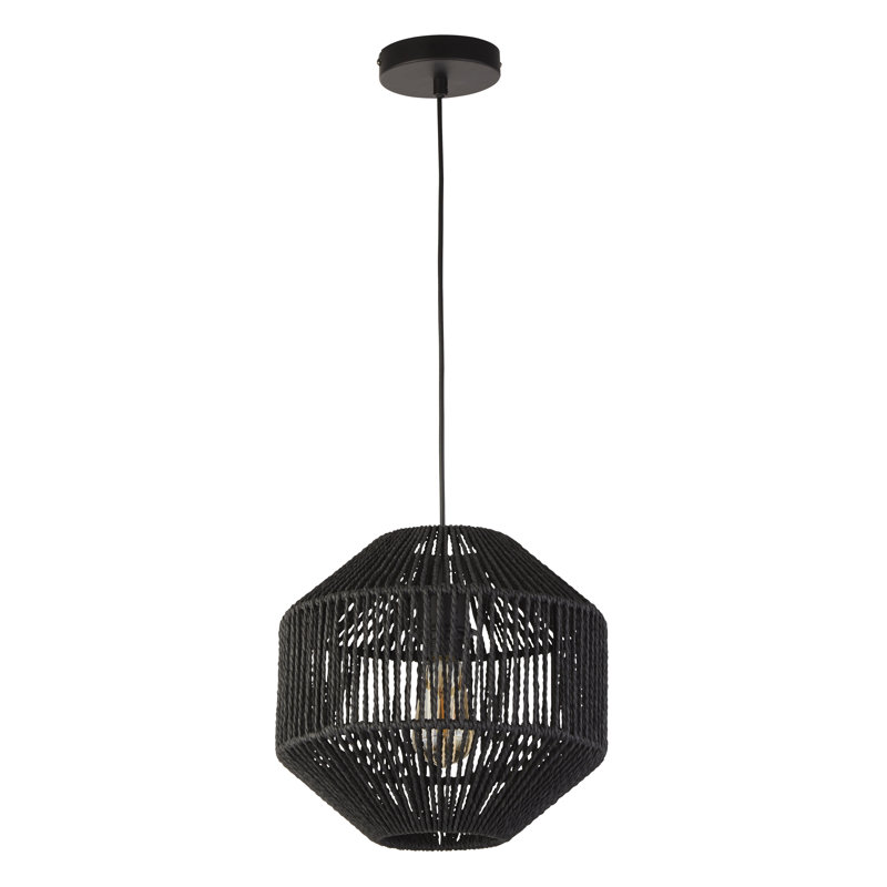 Davy 1 - Light Black Single Pendant