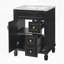 Meuble-lavabo 24 po avec lavabo en céramique, petite armoire de salle de bain moderne, 2 tiroirs et tablette réglable-737589920-737589922