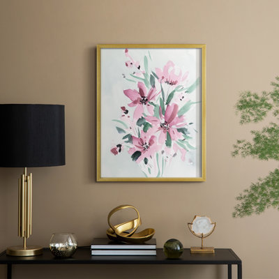 Posy Blooms I, reproduction encadrée - bois massif