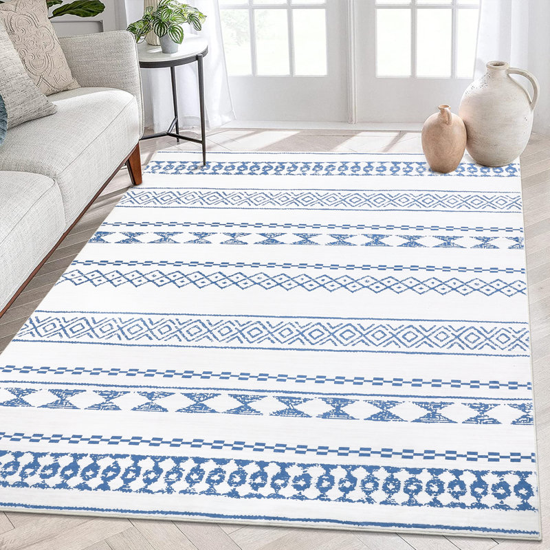 Diamond Indoor Area Rug Geometric Pattern Washable Rug Durable Modern Washable Rugs for Bedroom Dining Living Room Kitchen Abstract Tropical Leaves Non Slip Rug