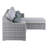 Elle Decor Vallauris Reversible Outdoor Sectional with Storage, Gray