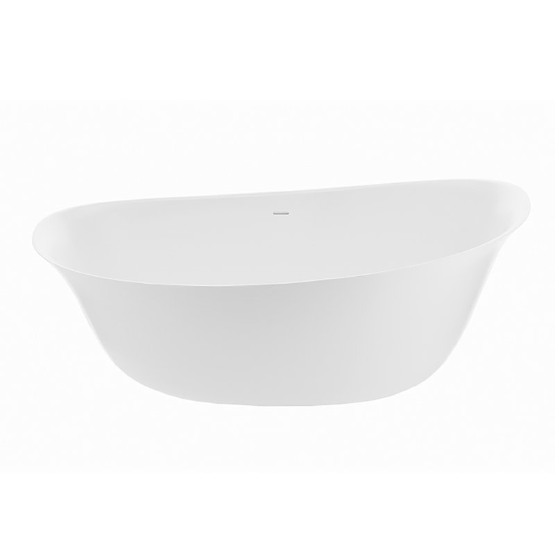 Baignoire de trempage 71 po MTI Lucia, Blanc mat