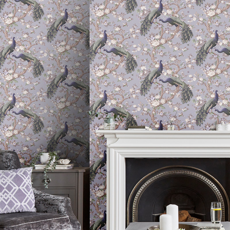 Papier peint Laura Ashley Belvedere Pale Iris