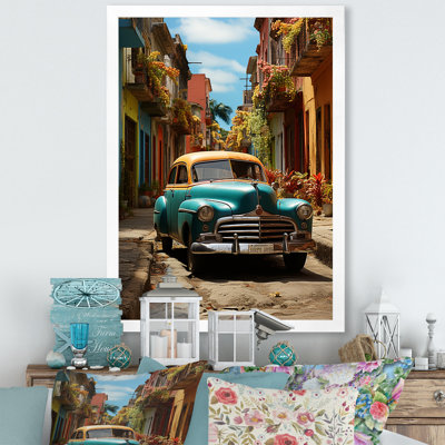 «Vintage Cuban Car Heritage II», reproduction sur toile