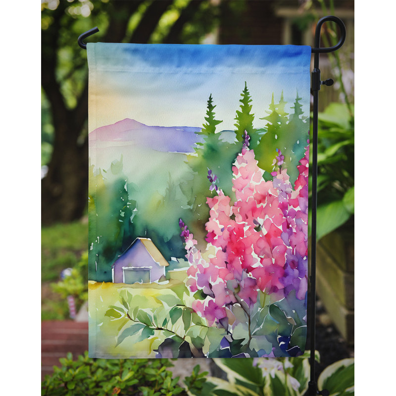 Drapeau de jardin double en polyester H 15,5 po x l 11,25 po