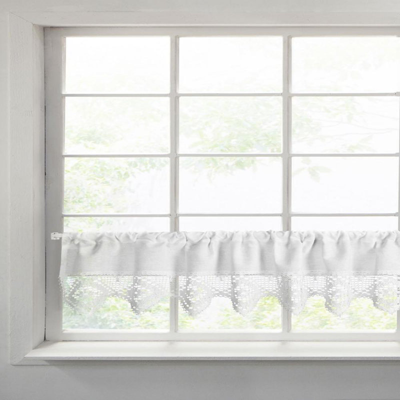 Lysistrate Solid Colour Tailored Window Pelmet, White Tape