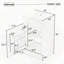Meuble-lavabo avec lavabo et tablette de porte-622798388
