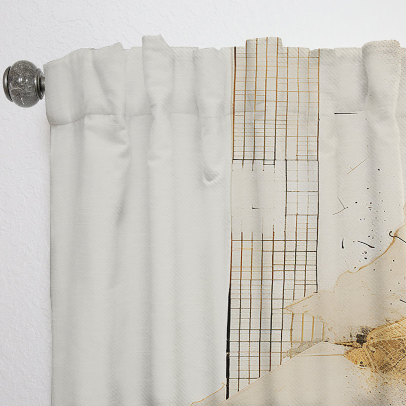 Alejandre Yellow Radiant Sunset Dream IV - Collages Curtain - Velvet Room Darkening - 1 panel, 52" W x 63" L