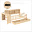 Corner Daybed with Storage, Desk, Charging Port, and Bookcase for Modern and Efficient Living-129675428