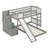 Stairway Twin Over Twin Bunk Bed With Two Drawers And Slide-101716719