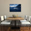 Humpback Whale Ocean View Peaceful Abstract Contemporary Whale Nature Ocean Wall Art Print 1 Piece Wrapped Canvas Wall Art-114280383
