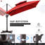 Parasol en porte-à-faux de 116 po, base de contrepoids incluse-524989431