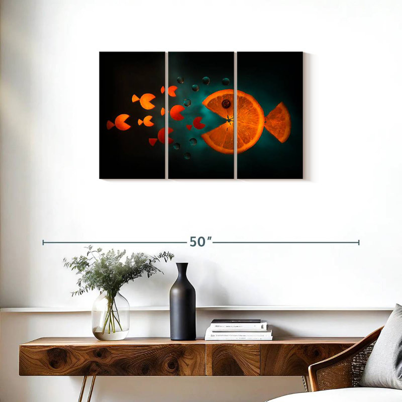 Orange Fish, 20" H x 33" W