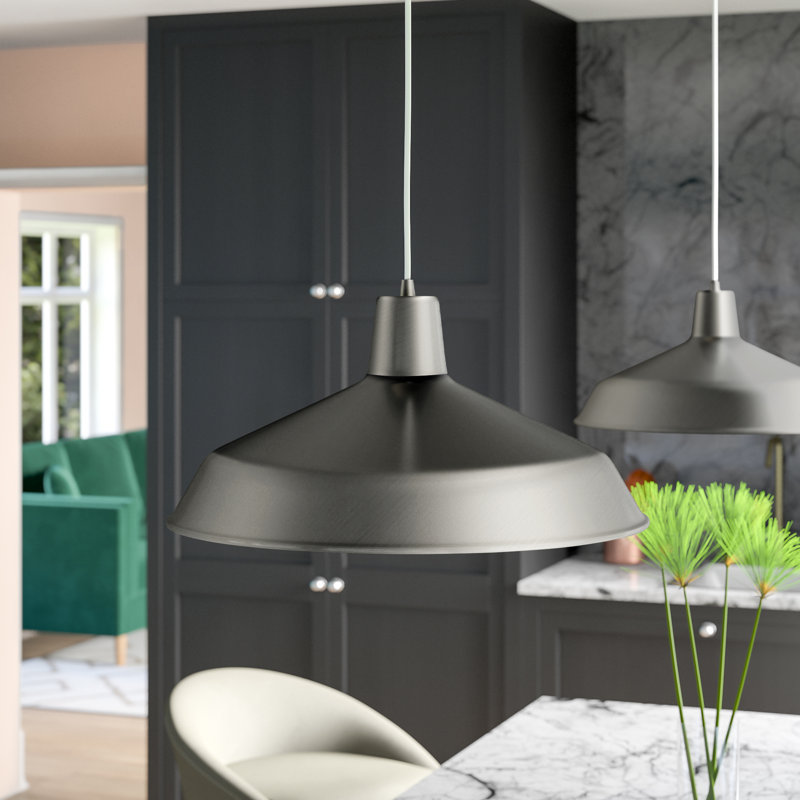 Brexli 1 - Light Single Pendant, Satin Nickel